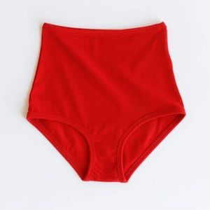 ARQ High-rise undies cherry XL